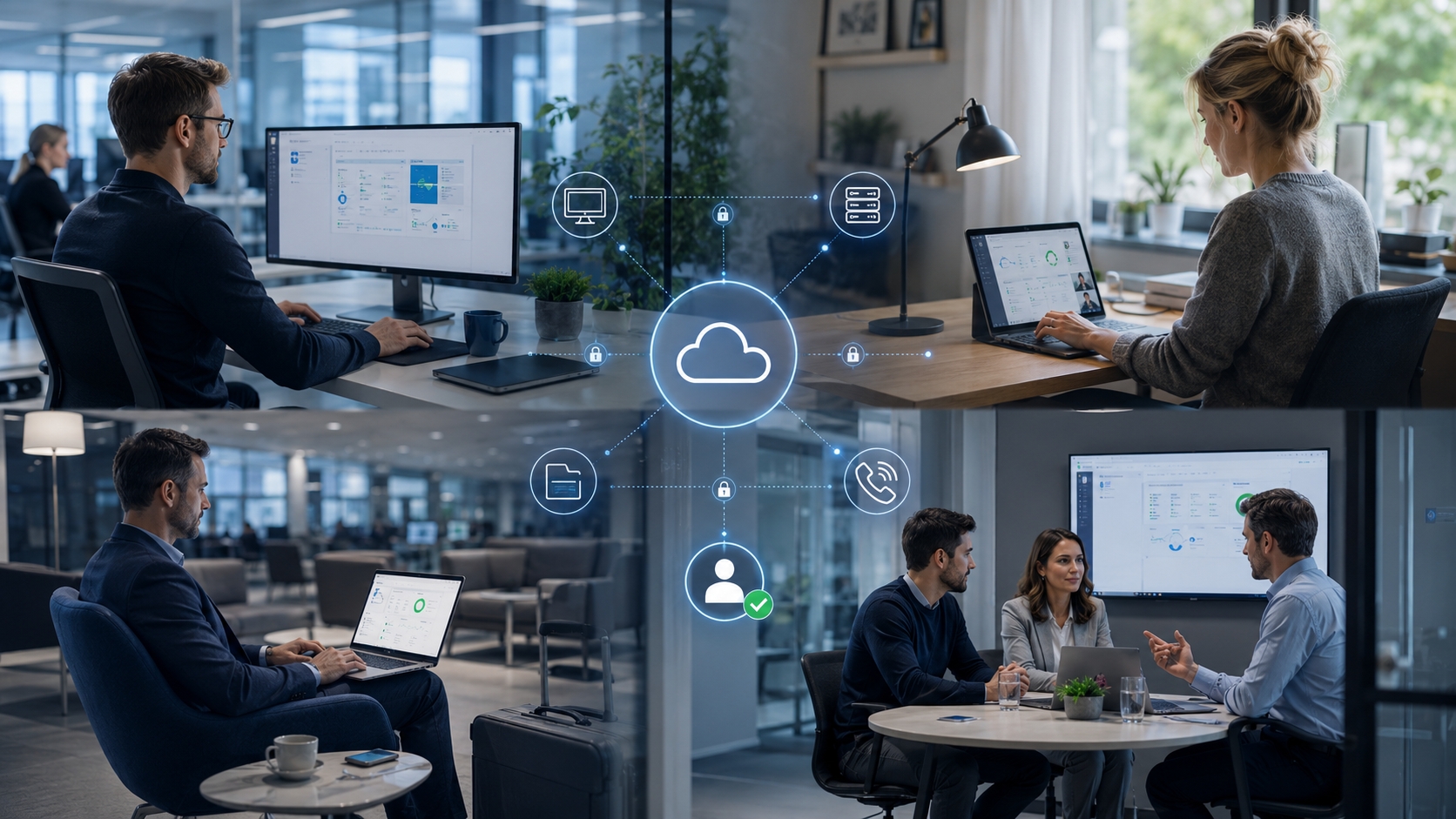 Flexible IT-Arbeitsplätze mit Cloud-Desktop, RDS und Microsoft 365 für Büro, Homeoffice und unterwegs